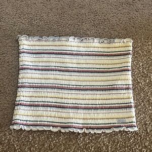 Hollister stripped tube top